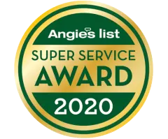 2020 Angi Super Service Award badge